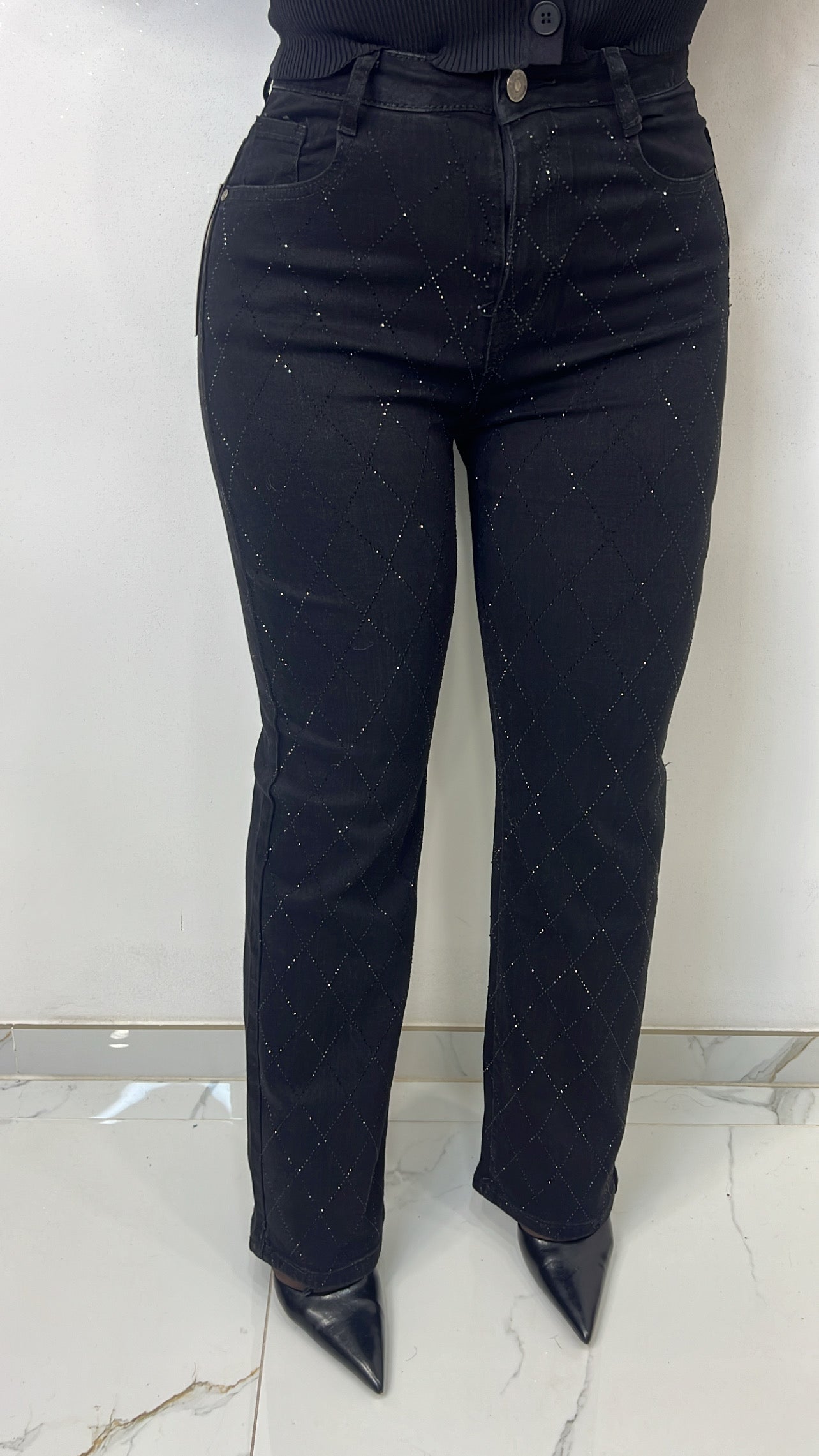 Jeans à strass