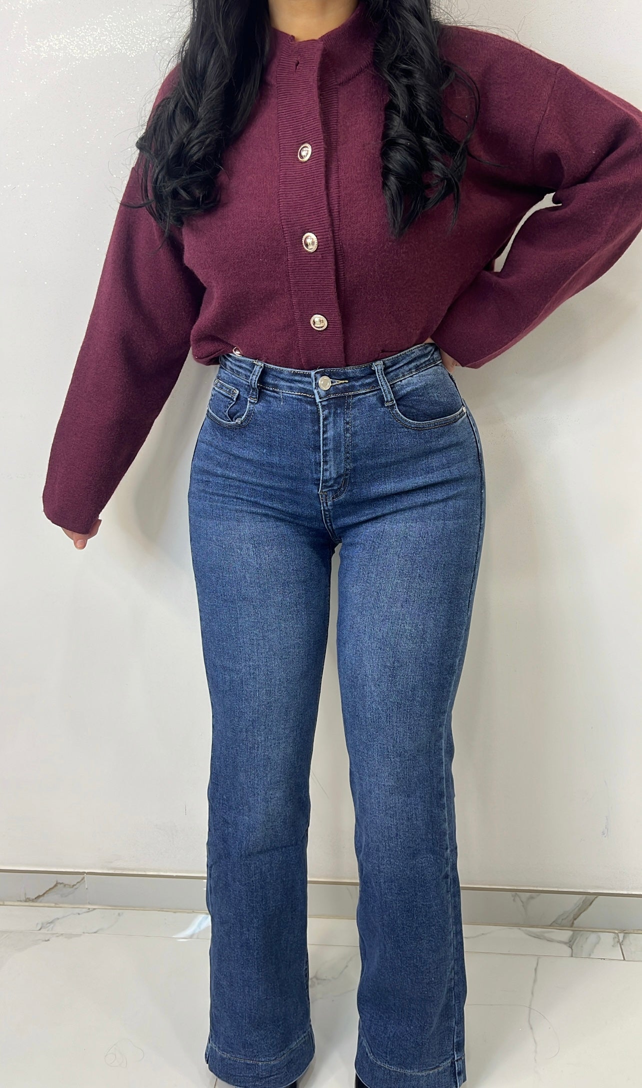 Jeans légèrement évasé